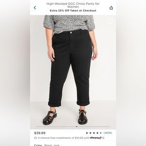 Old Navy High Waisted OGC Chino Pants